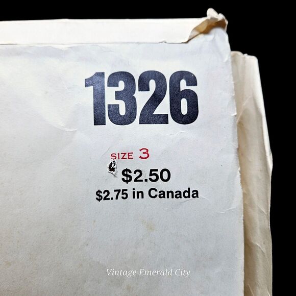 Vintage LITTLE VOGUE 1326 Children's Dress Pinafore Size 3 Some CUT..Not all. - Picture 3 of 6